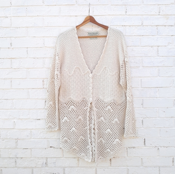 Claire Kennedy Hand Knit Cardigan size 1 - Picture 1 of 6